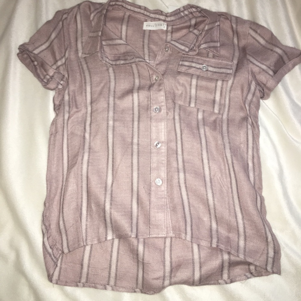 Full Tilt pink button up shirt from Tilly’s
